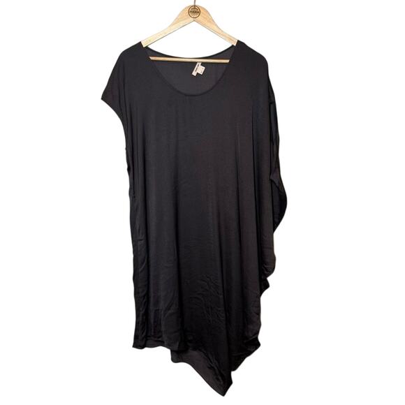 Helmut Lang Dresses & Skirts - Helmut Lang Dress Asymmetrical Flowy Draped Scoop Neck Brown Women's Size 8